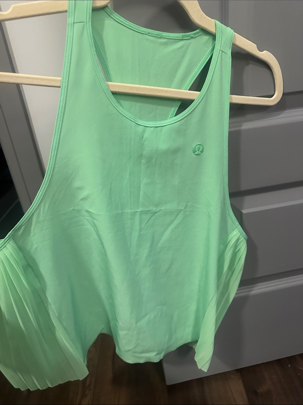 lululemon athletica Light Mint Pleated Side Tank